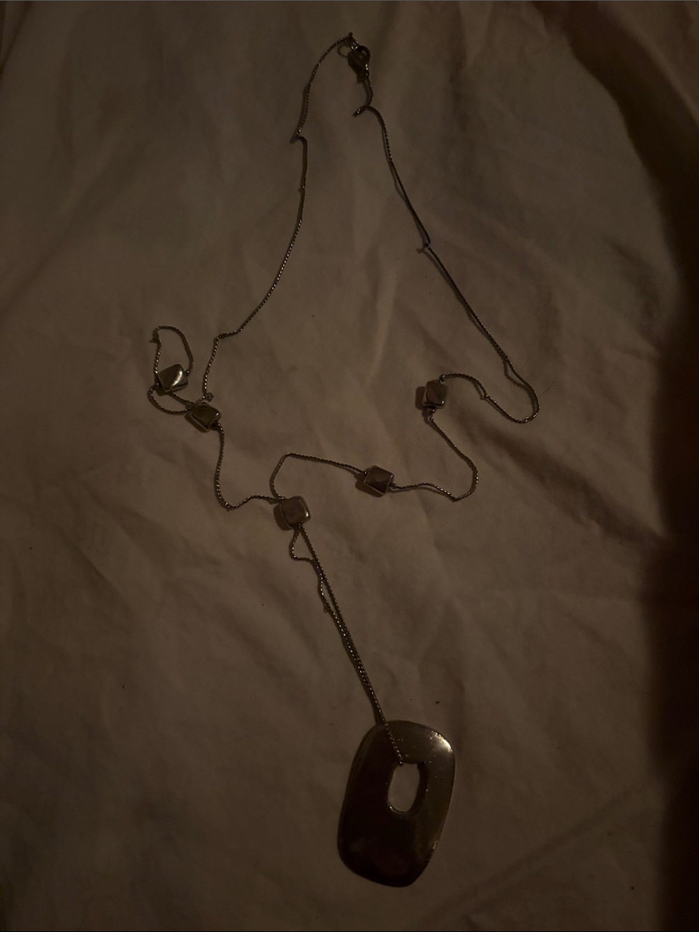 Silver necklace with pendant